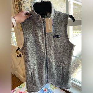 Patagonia Women’s Better Sweater Vest size XS in Birch White (gray) NWT